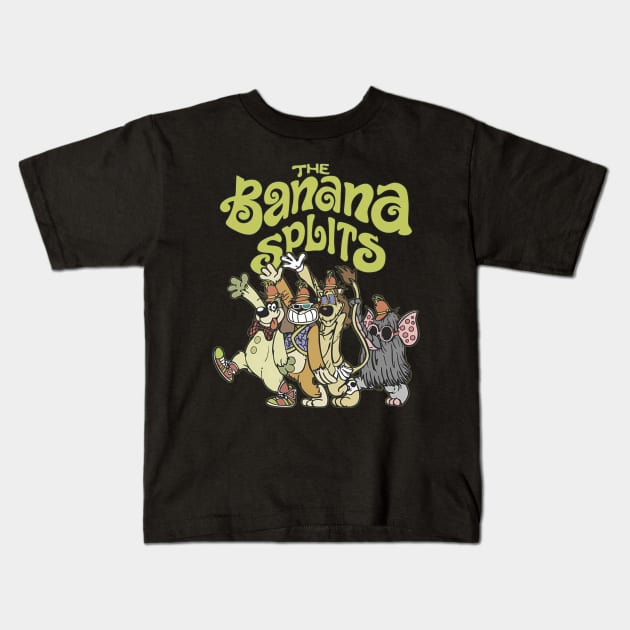 banana splits Kids T-Shirt by romanisa